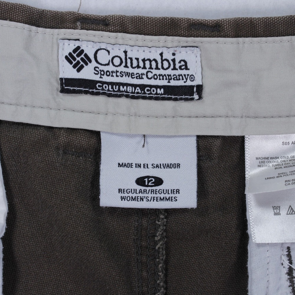 Columbia Women's Brown Capri Pants Size 12 Hiking Outdoor Cropped - Picture 3 of 8